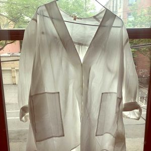 Breezy white button up